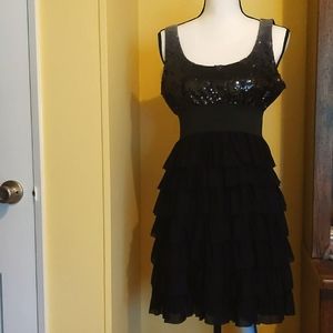 Freeway sequins ruffle dress